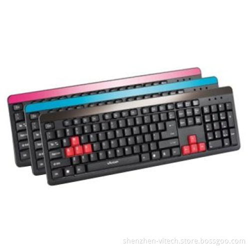 Standard Wired Keyboard with FCC and CE Marks, Available in Black